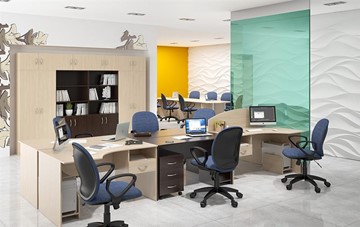 Набор мебели в офис SIMPLE с эргономичными столами и тумбами в Орле - предосмотр 5